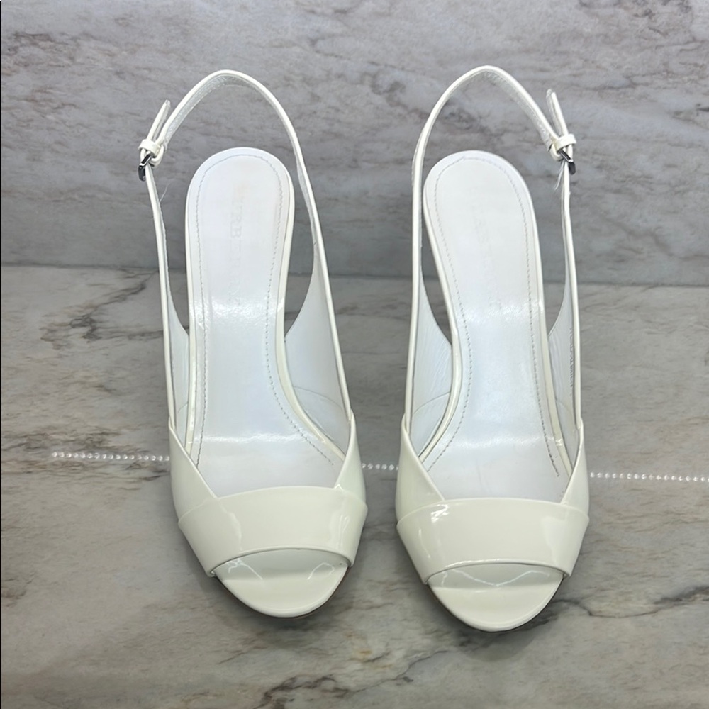 Burberry Open Toe Heels